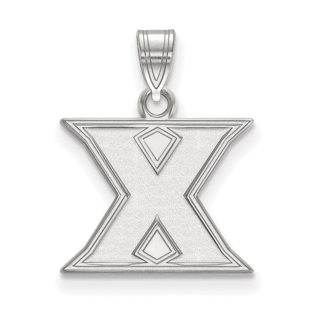 Sterling Silver Rhodium Plated Logoart Xavier University Letter X Small Pendant