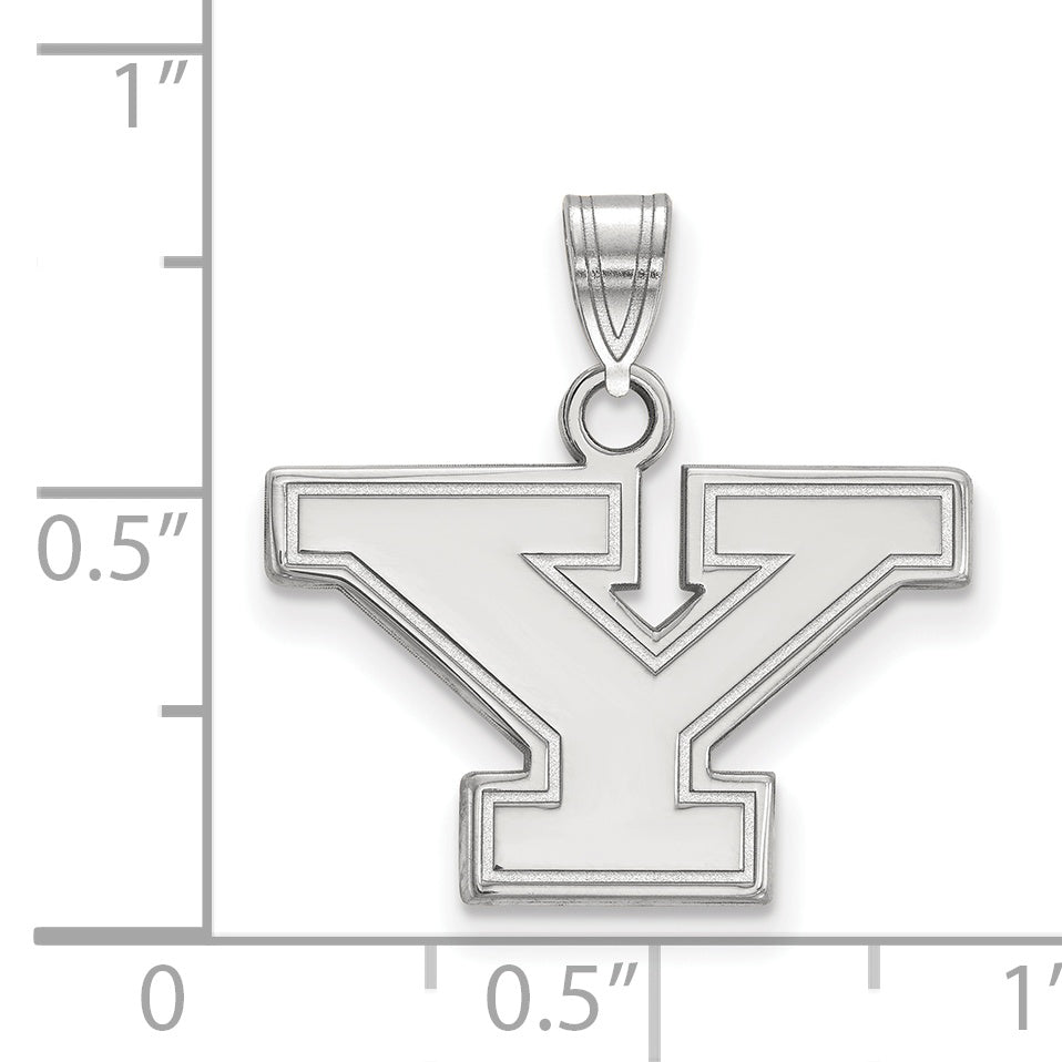 10K White Gold Logoart Youngstown State University Letter Y Small Pendant