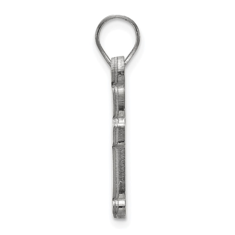 Sterling Silver Rhodium Plated Logoart Baylor University Bears Small Pendant