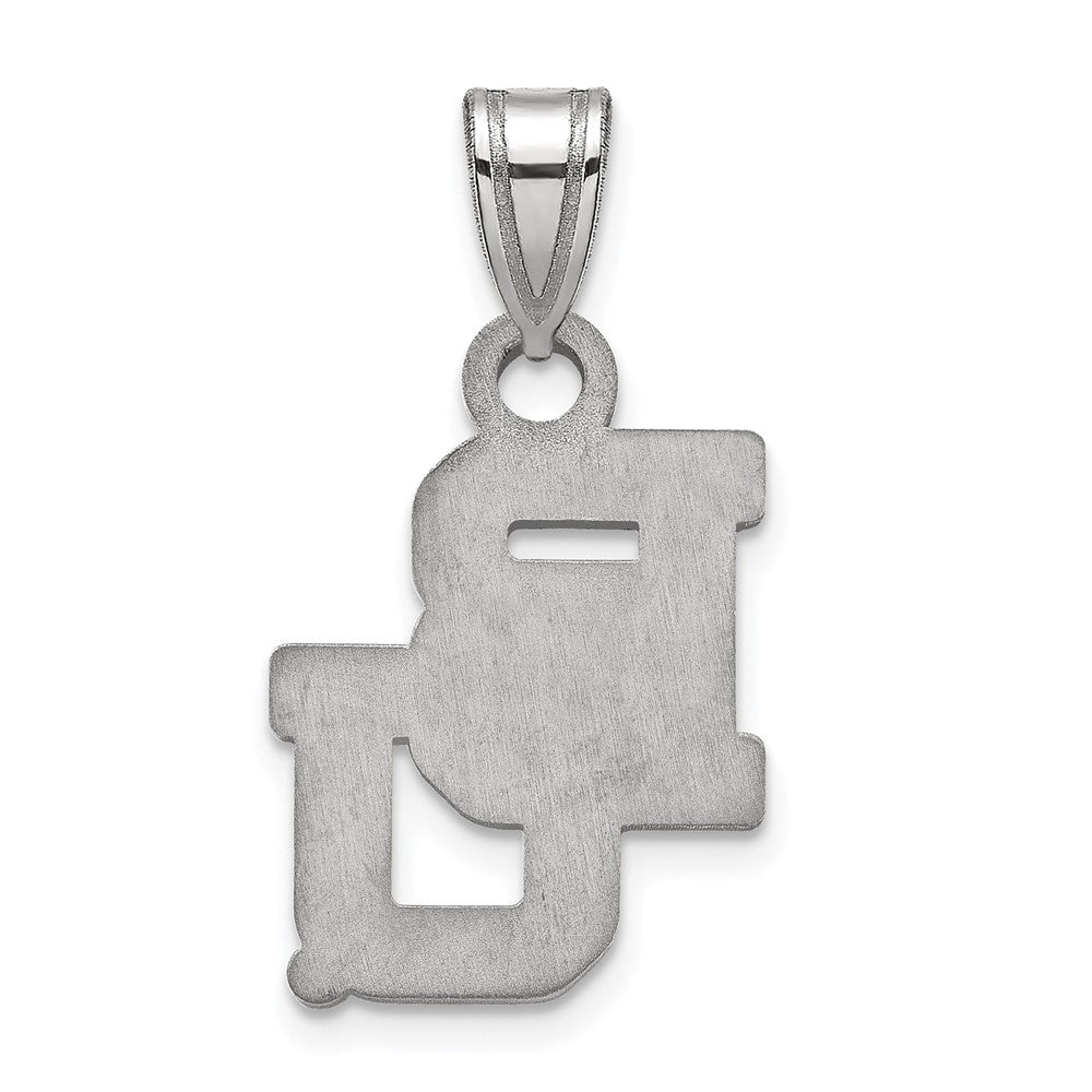 Sterling Silver Rhodium Plated Logoart Baylor University Bears Small Pendant