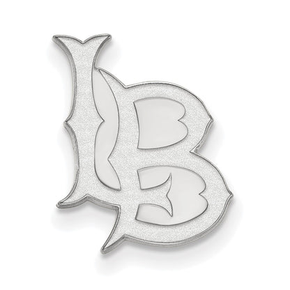 Sterling Silver Rhod-Pltd Logoart California State U. Long Beach Lapel Pin