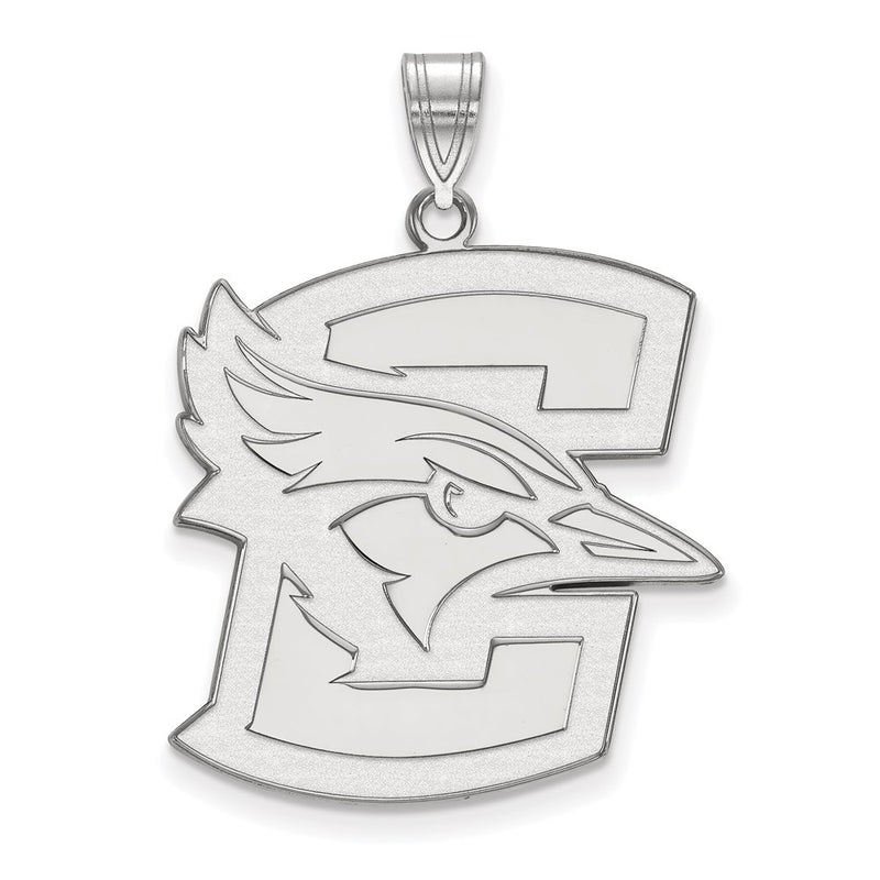 Sterling Silver Rhodium Plated Logoart Creighton University Bluejay Extra Large Pendant