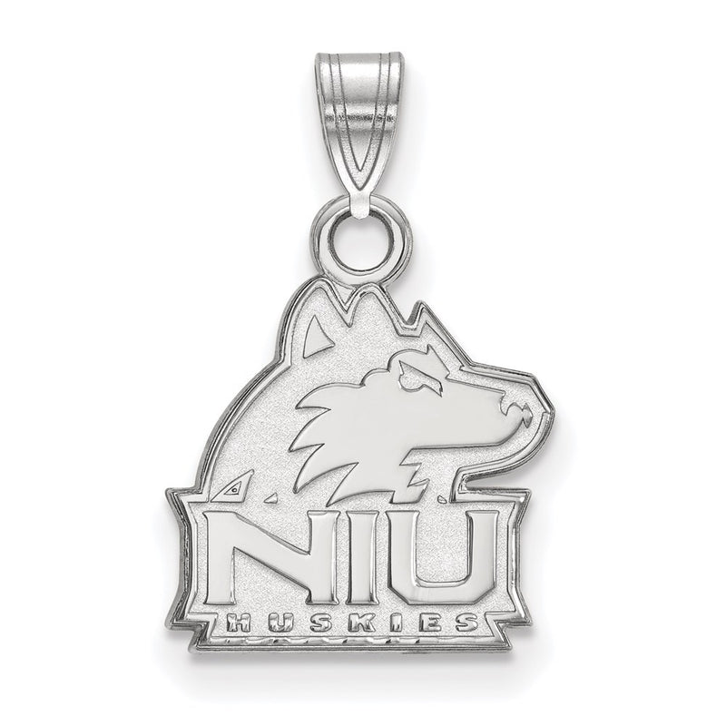 10K White Gold Logoart Northern Illinois University N I U Huskies Small Pendant