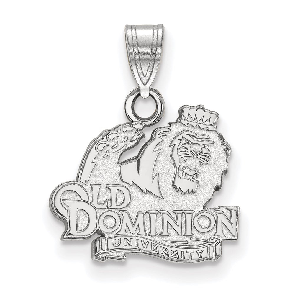 10K White Gold Logoart Old Dominion University Small Pendant