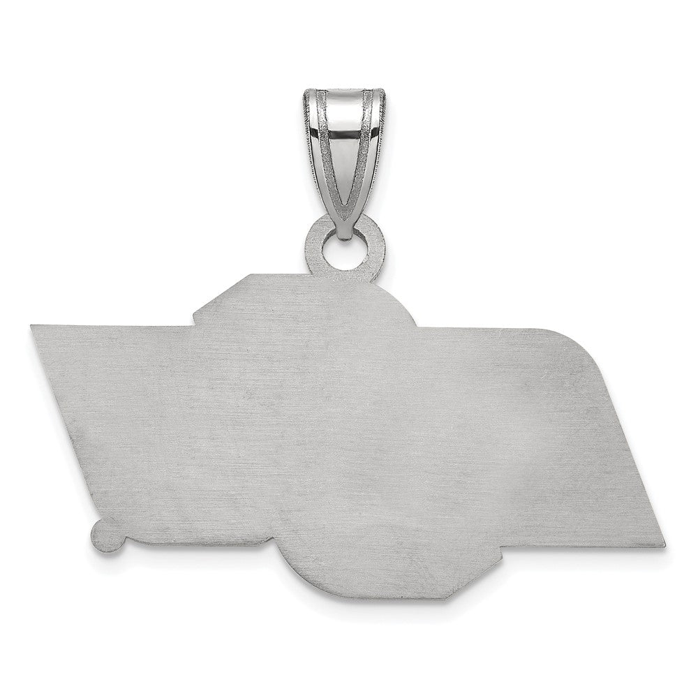 Sterling Silver Rhodium Plated Logoart Oklahoma State University O S U Small Pendant