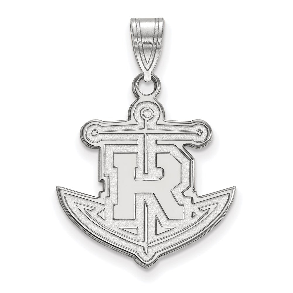 10K White Gold Logoart Rollins College Anchor Large Pendant