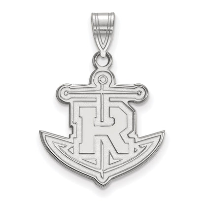 10K White Gold Logoart Rollins College Anchor Large Pendant