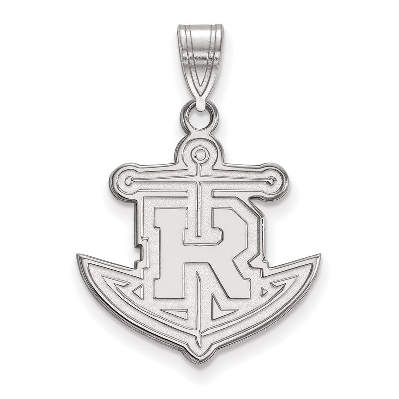 10K White Gold Logoart Rollins College Anchor Large Pendant