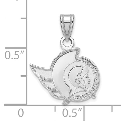 10K White Gold Nhl Logoart Ottawa Senators Small Pendant