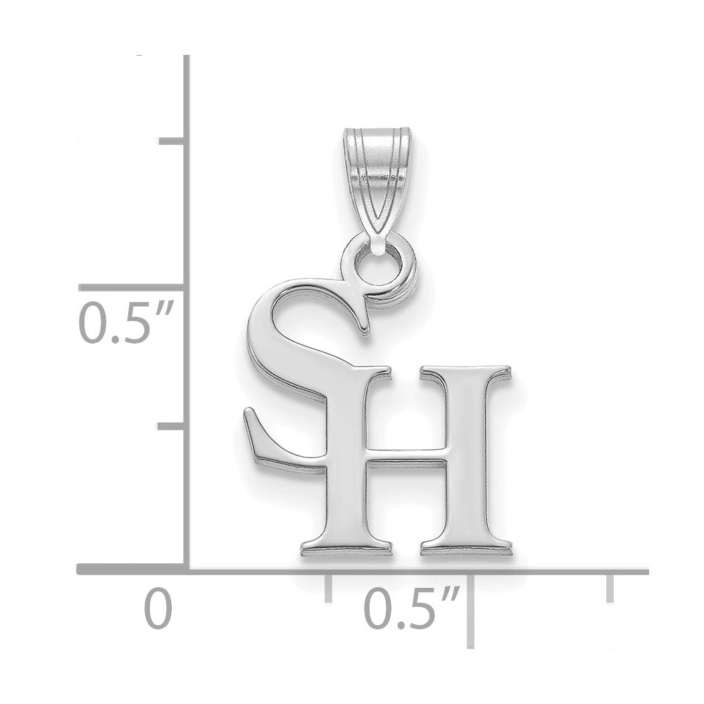 10K White Gold Logoart Sam Houston State University Small Pendant