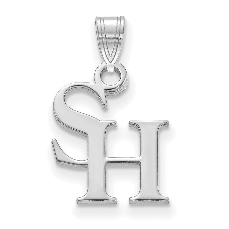 Sterling Silver Rhodium Plated Logoart Sam Houston State University Small Pendant