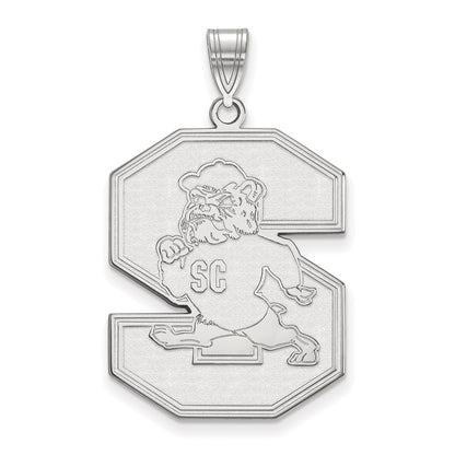 10K White Gold Logoart South Carolina State University Extra Large Pendant