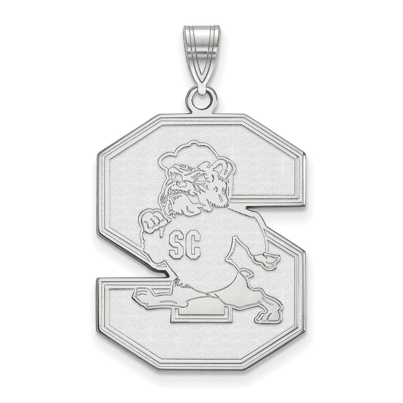 10K White Gold Logoart South Carolina State University Extra Large Pendant