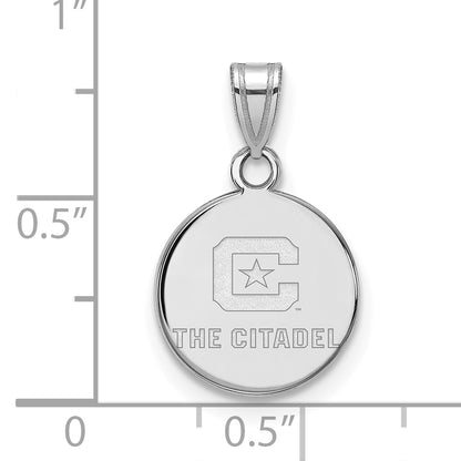 10K White Gold 10Kw Logoart The Citadel Small Pendant