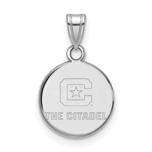 10K White Gold 10Kw Logoart The Citadel Small Pendant