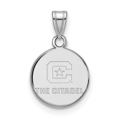 14K White Gold 14Kw Logoart The Citadel Small Pendant