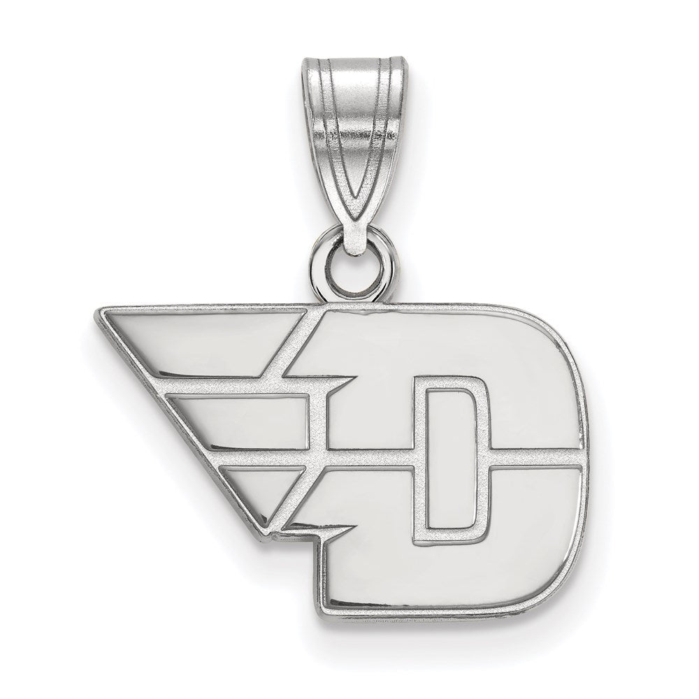 10K White Gold Logoart University Of Dayton Small Pendant
