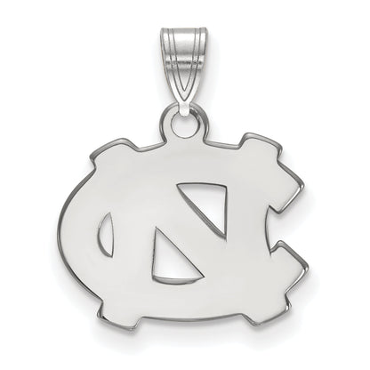 10K White Gold Logoart University Of North Carolina N C Small Pendant