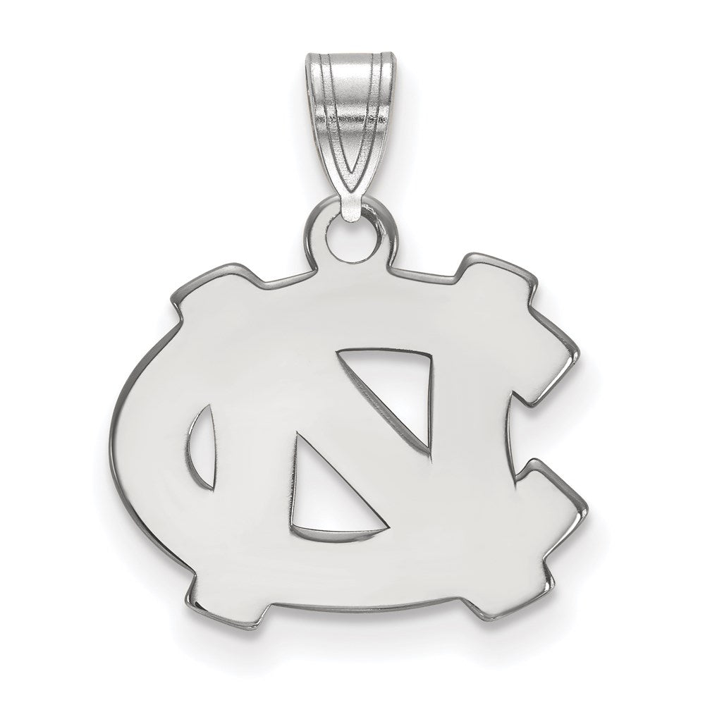 10K White Gold Logoart University Of North Carolina N C Small Pendant