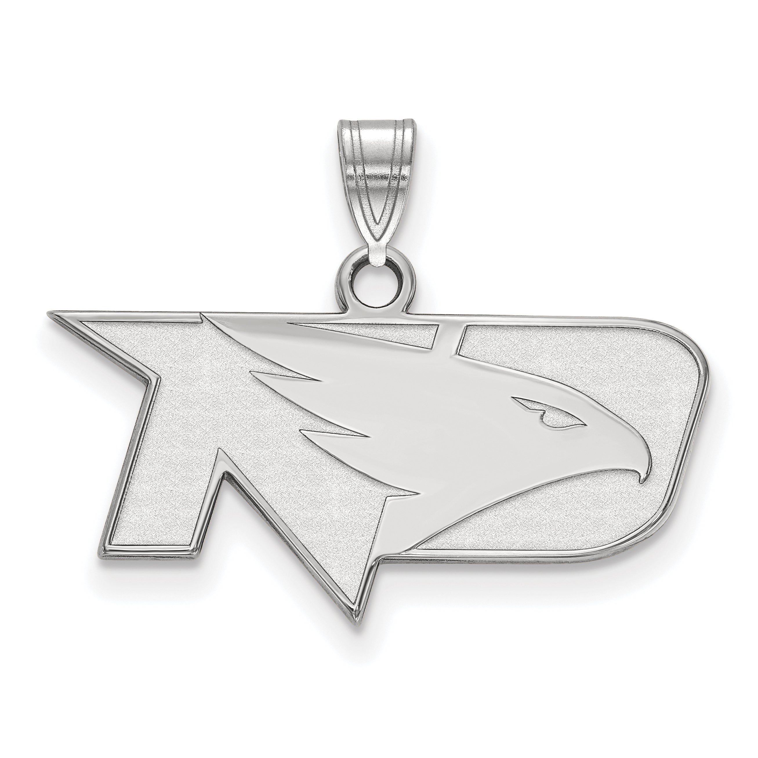 10K White Gold Logoart University Of North Dakota Small Pendant