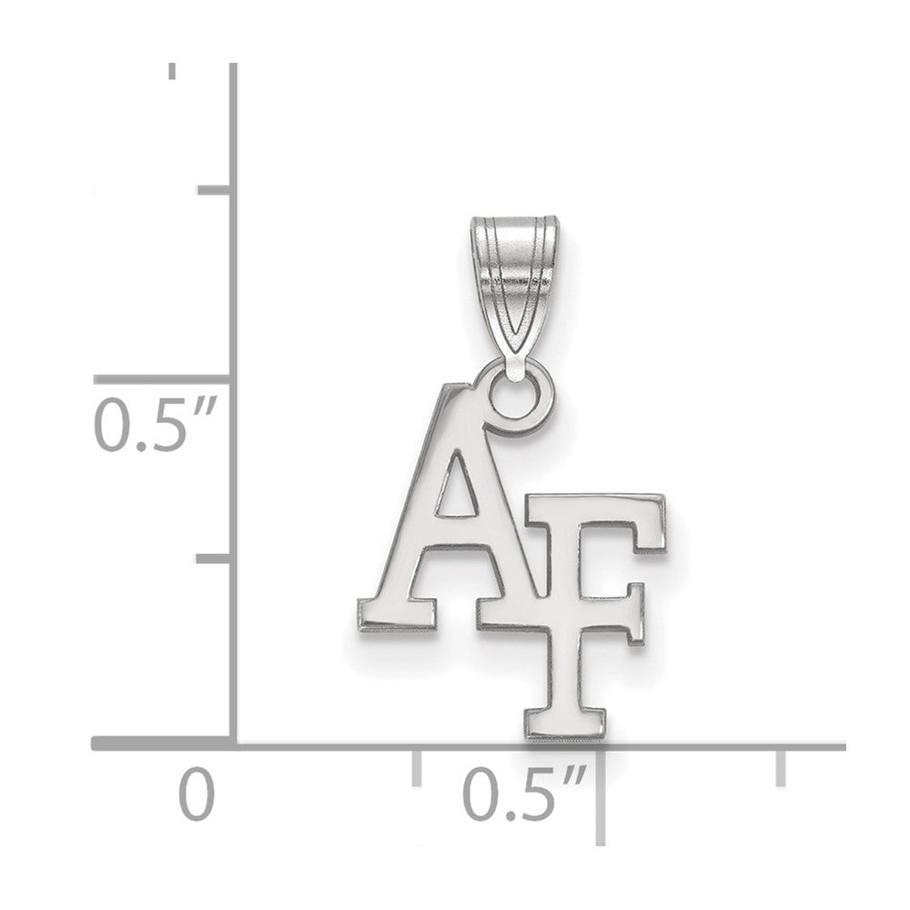 10K White Gold Logoart United States Air Force Academy A F Small Pendant