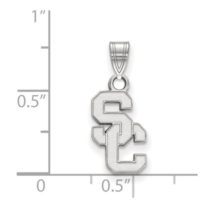 10K White Gold University Of Southern California S C Small Pendant