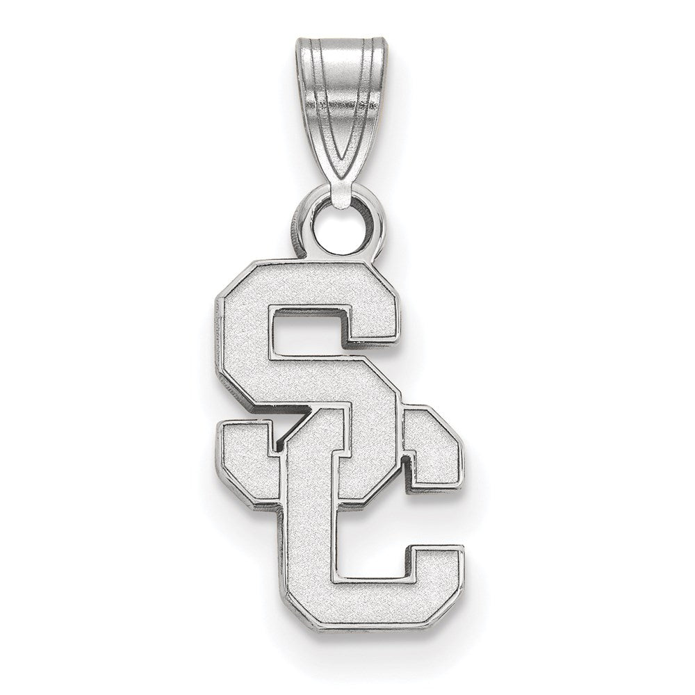 14K White Gold University Of Southern California S C Small Pendant