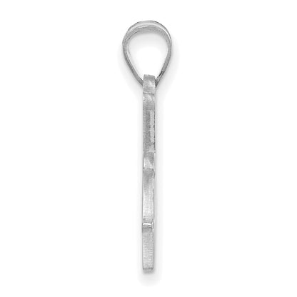Sterling Silver Rhodium Plated Logoart University Of Tulsa Large Pendant