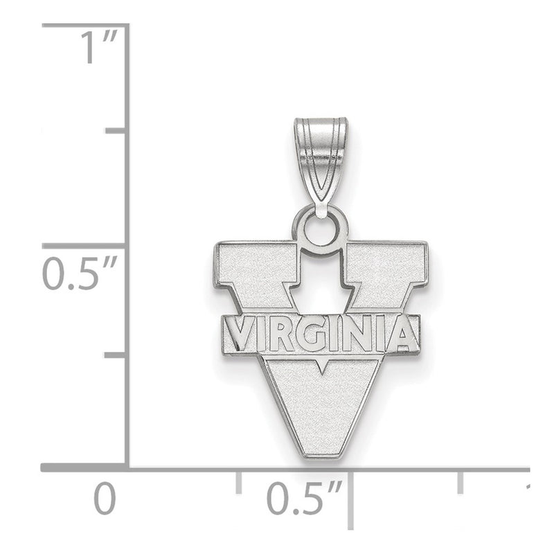 10K White Gold Logoart University Of Virginia Small Pendant