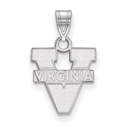 14K White Gold Logoart University Of Virginia Small Pendant