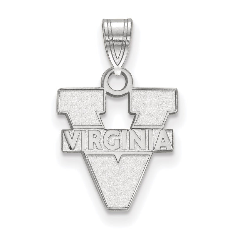 14K White Gold Logoart University Of Virginia Small Pendant