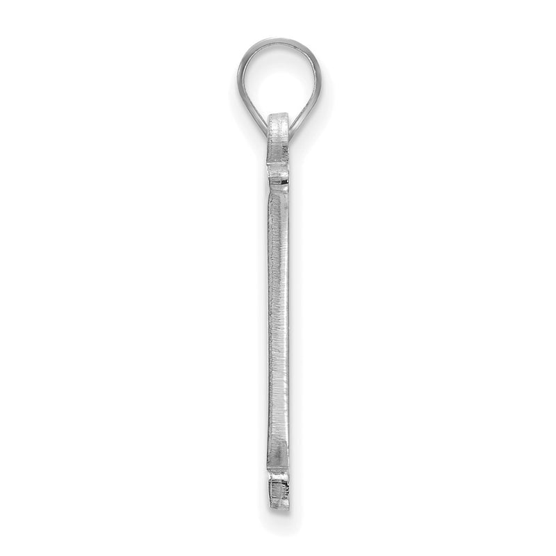 10K White Gold 10Kw Logoart Vanderbilt University Large Pendant