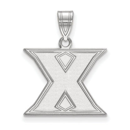 10K White Gold Logoart Xavier University Letter X Medium Pendant
