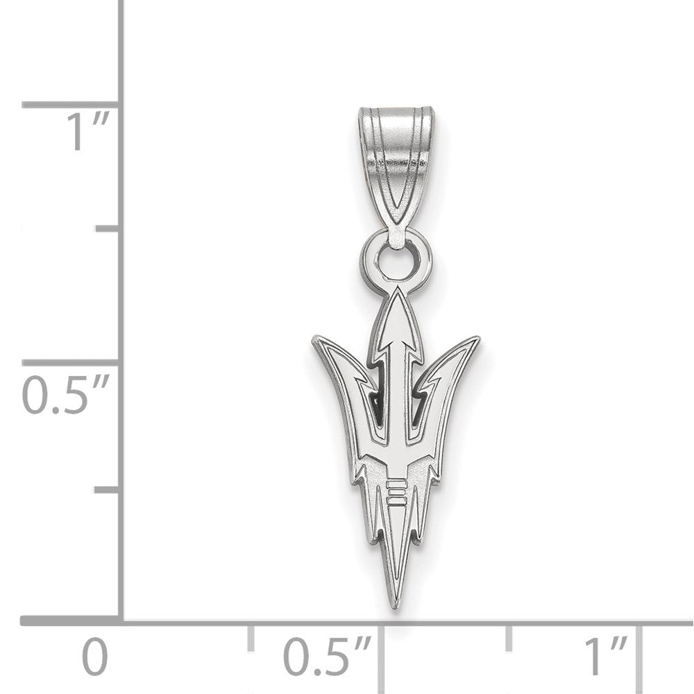 14K White Gold Logoart Arizona State University Pitchfork Medium Pendant