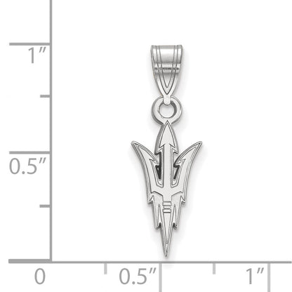 14K White Gold Logoart Arizona State University Pitchfork Medium Pendant