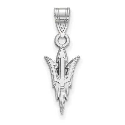 14K White Gold Logoart Arizona State University Pitchfork Medium Pendant