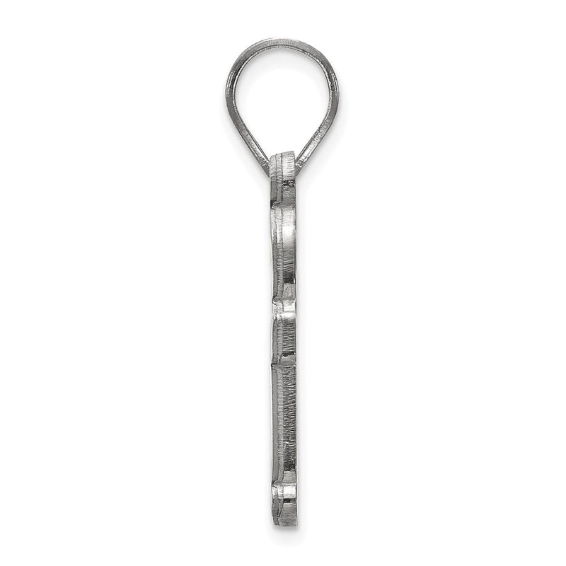 10K White Gold Logoart Baylor University Bears Medium Pendant