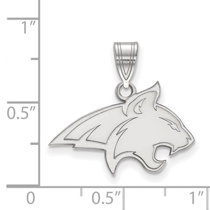 10K White Gold Logoart Montana State University Bobcat Medium Pendant