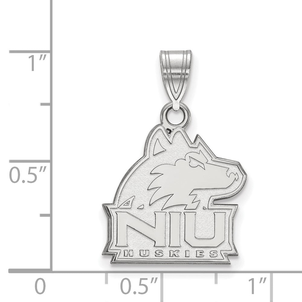 10K White Gold Logoart Northern Illinois University N I U Huskies Medium Pendant