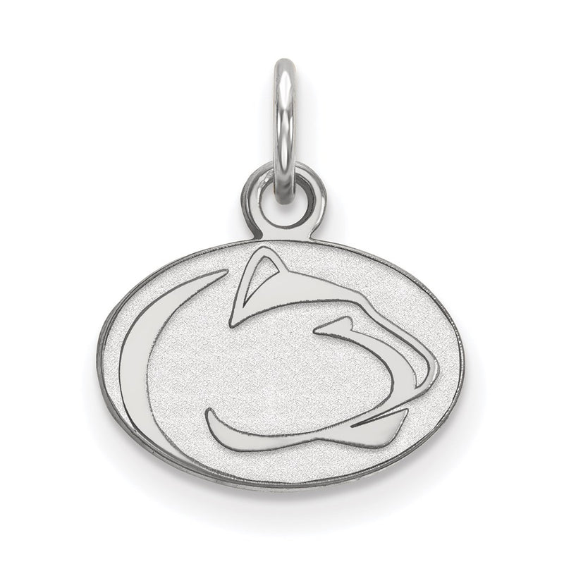 10K White Gold Logoart Penn State University Lion Extra Small Pendant