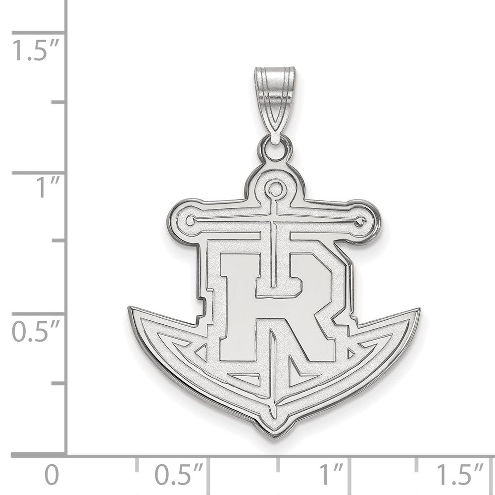 10K White Gold Logoart Rollins College Anchor Extra Large Pendant