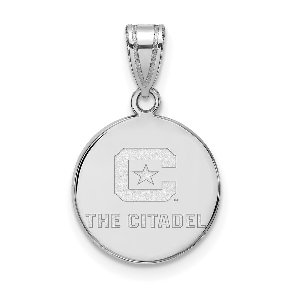 Sterling Silver Rh Plated Logoart The Citadel Medium Pendant