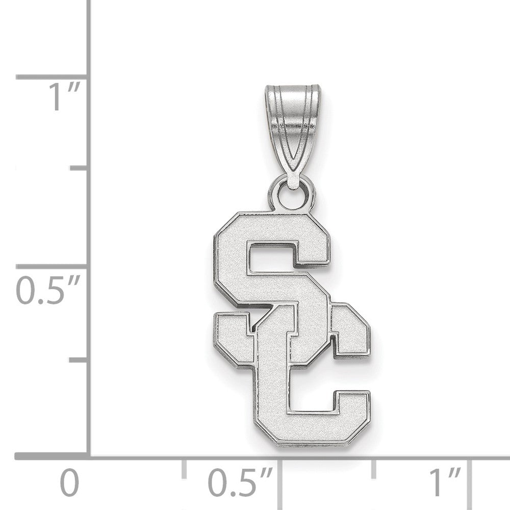 10K White Gold University Of Southern California S C Medium Pendant