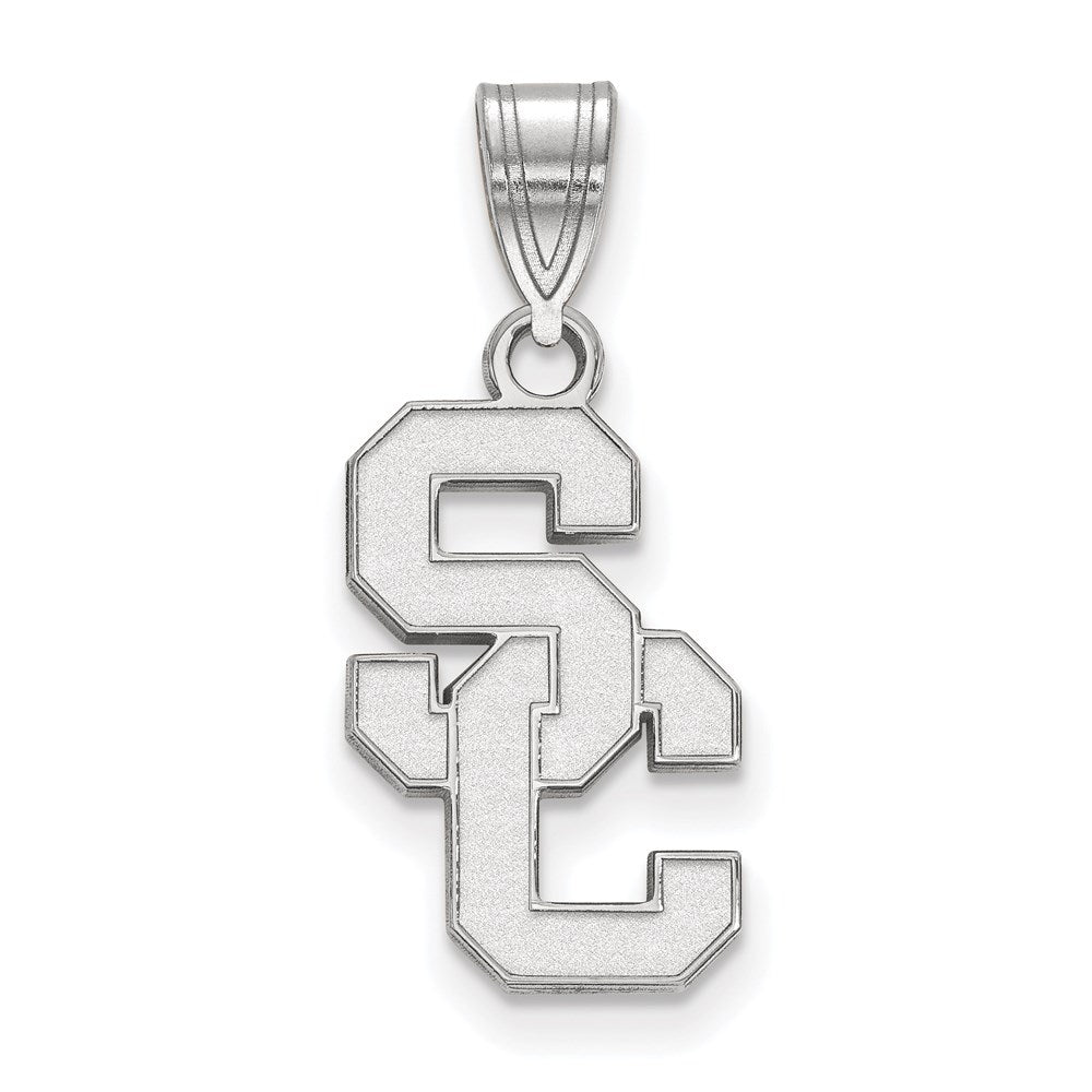 14K White Gold University Of Southern California S C Medium Pendant
