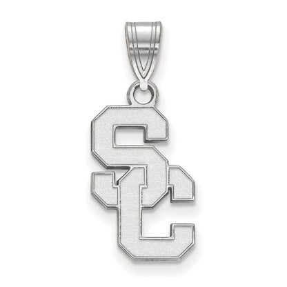 14K White Gold University Of Southern California S C Medium Pendant