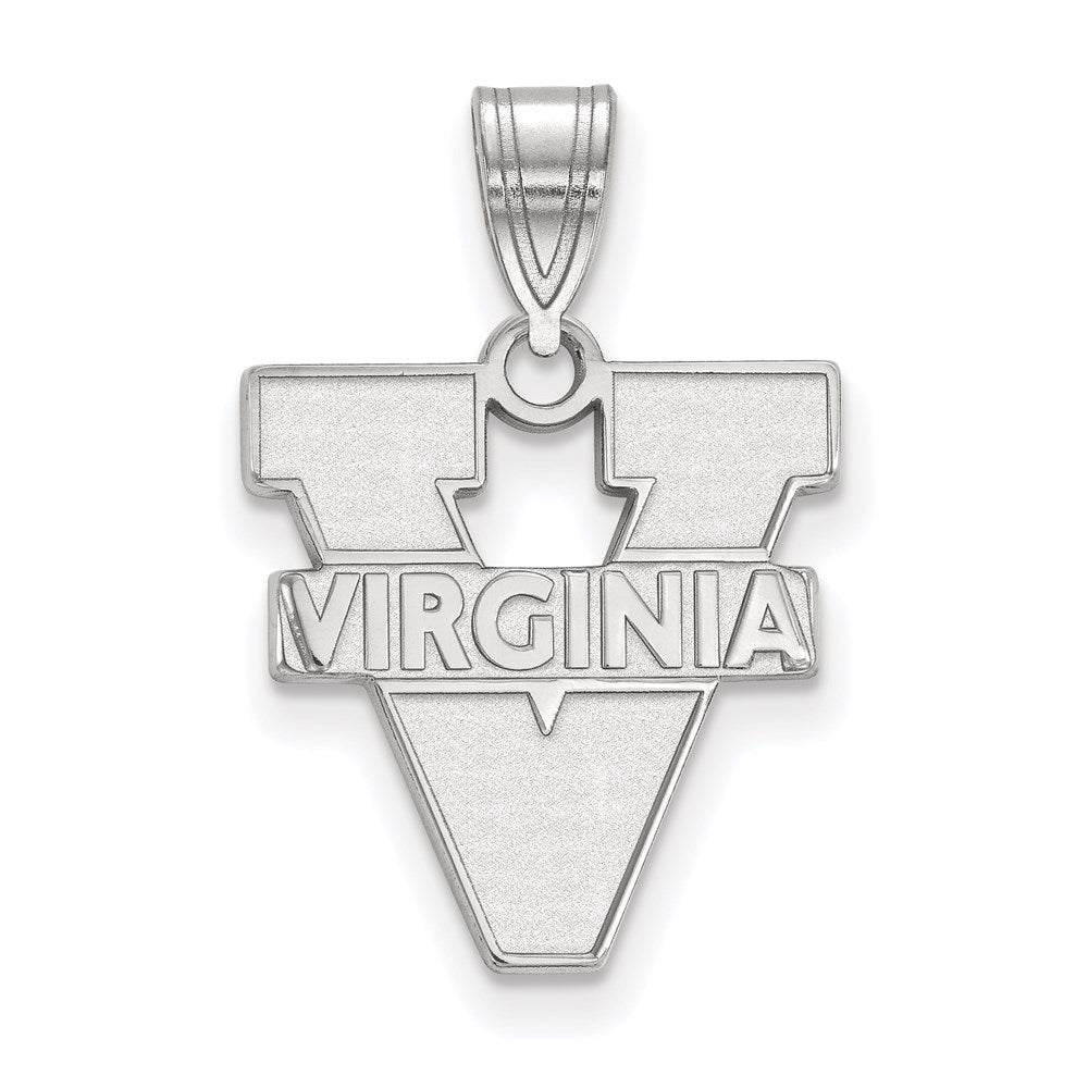 10K White Gold Logoart University Of Virginia Medium Pendant