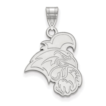 Sterling Silver Rhodium Plated Logoart Coastal Carolina University Chanticleer Large Pendant