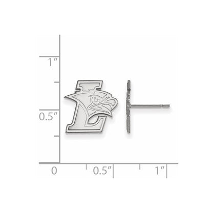 14K White Gold Logoart Lehigh University Small Post Earrings