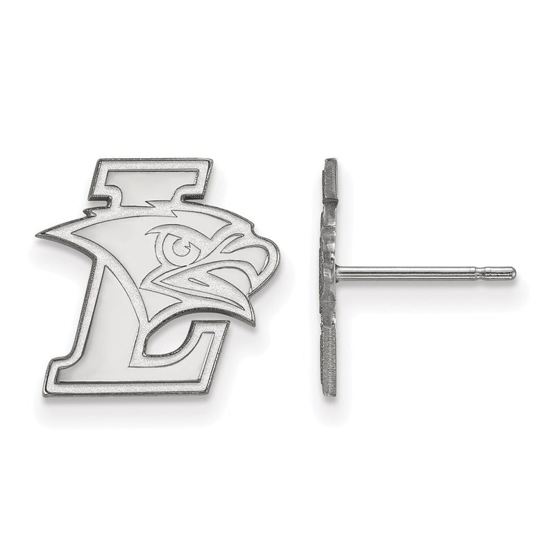 Sterling Silver Rhodium Plated Logoart Lehigh University Small Post Earrings