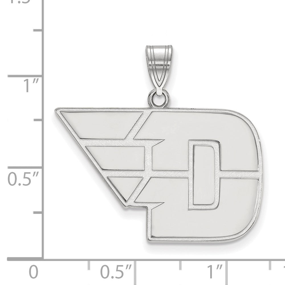 14K White Gold Logoart University Of Dayton Large Pendant